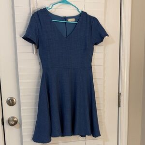Altar’d State Blue V-Neck Mini Dress
